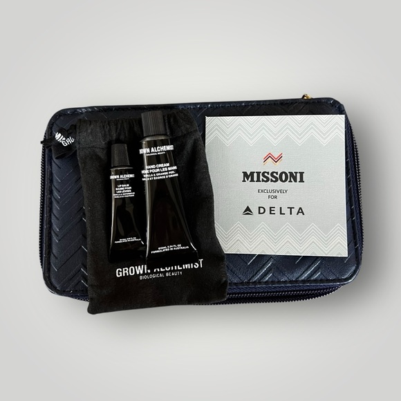 MISSONI Delta One First Class Amenity Kit Sealed Unopened Travel Navy New - Picture 9 of 15